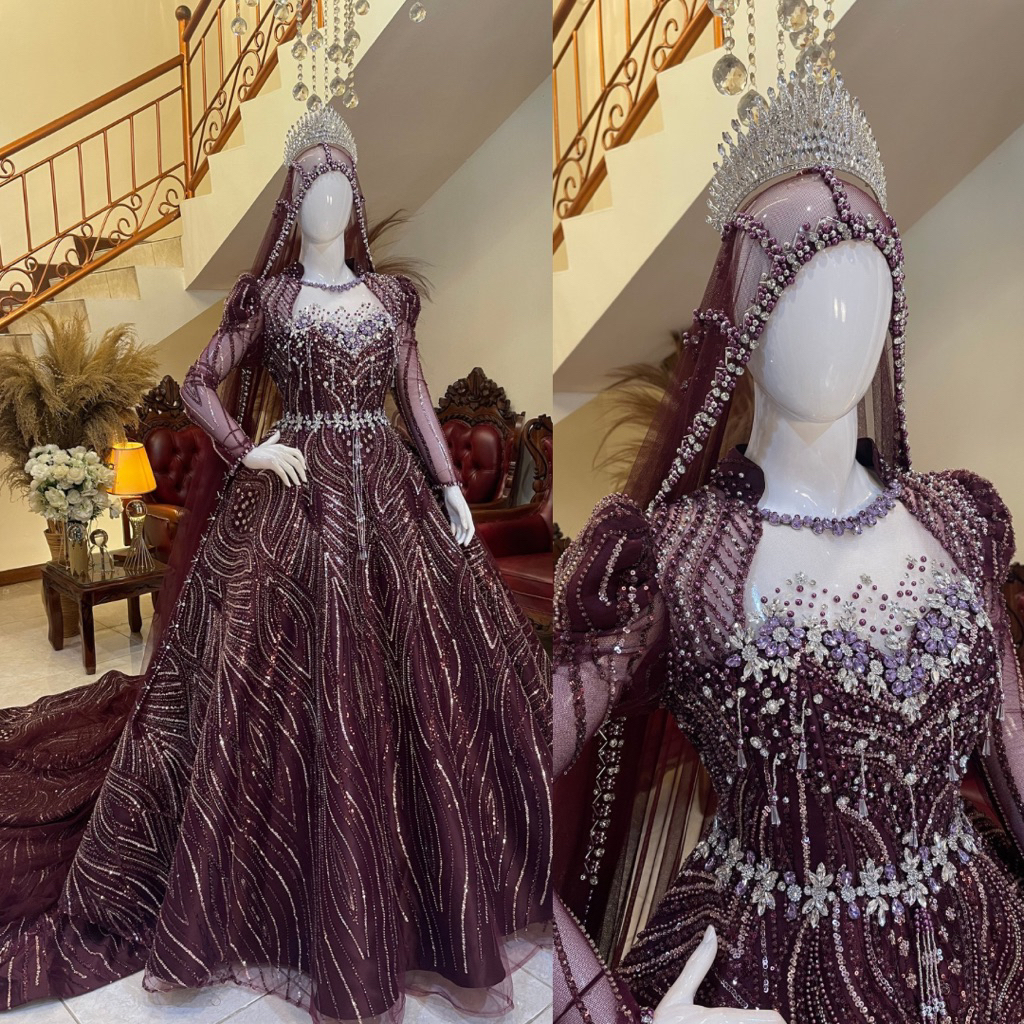 Gaun pengantin | Gaun pengantin mewah elegan | Gaun pengantin wedding