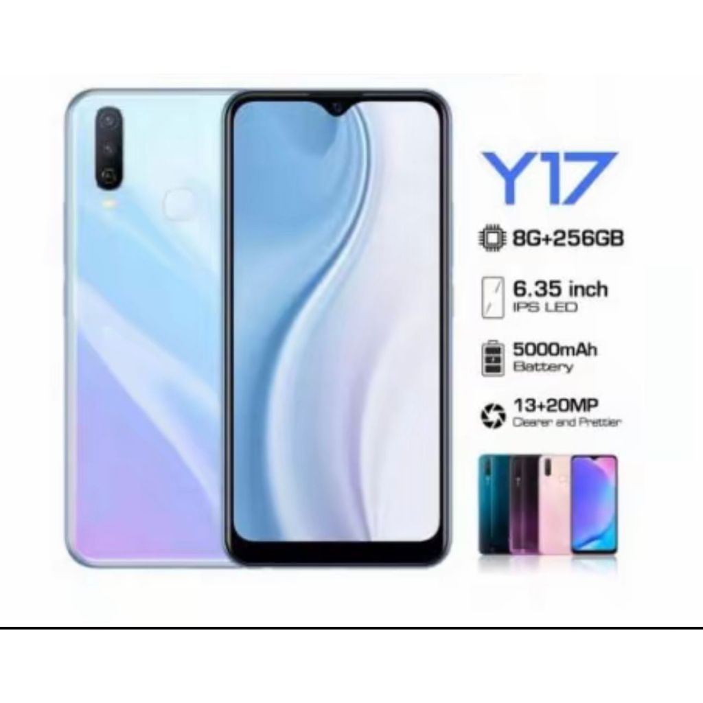 VIVO Y17 terbaru HP Murah Cuci Gudang RAM 8GB+256GB Fast Charging Handphone Android Smartphone