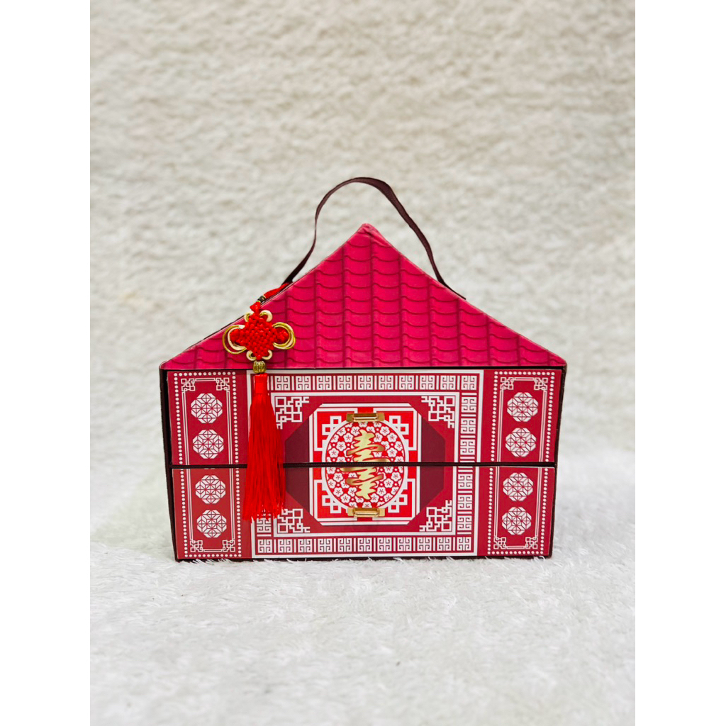 Hardbox Imlek / Rumah Tenteng Print / Box Imlek / Parcel Imlek / Hampers Imlek / Sanjitan / Mooncake