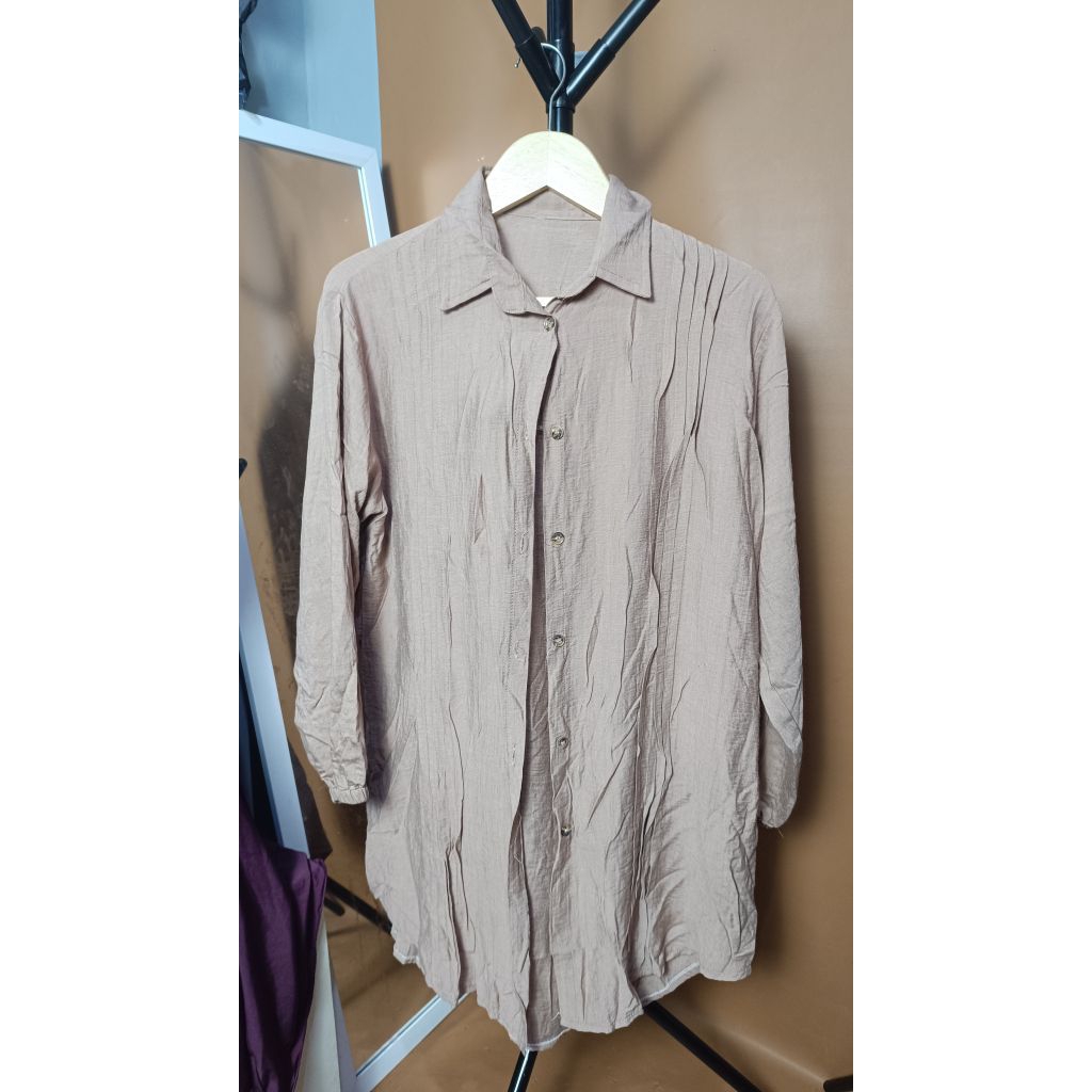 Preloved Tunik Bahan Crinkle