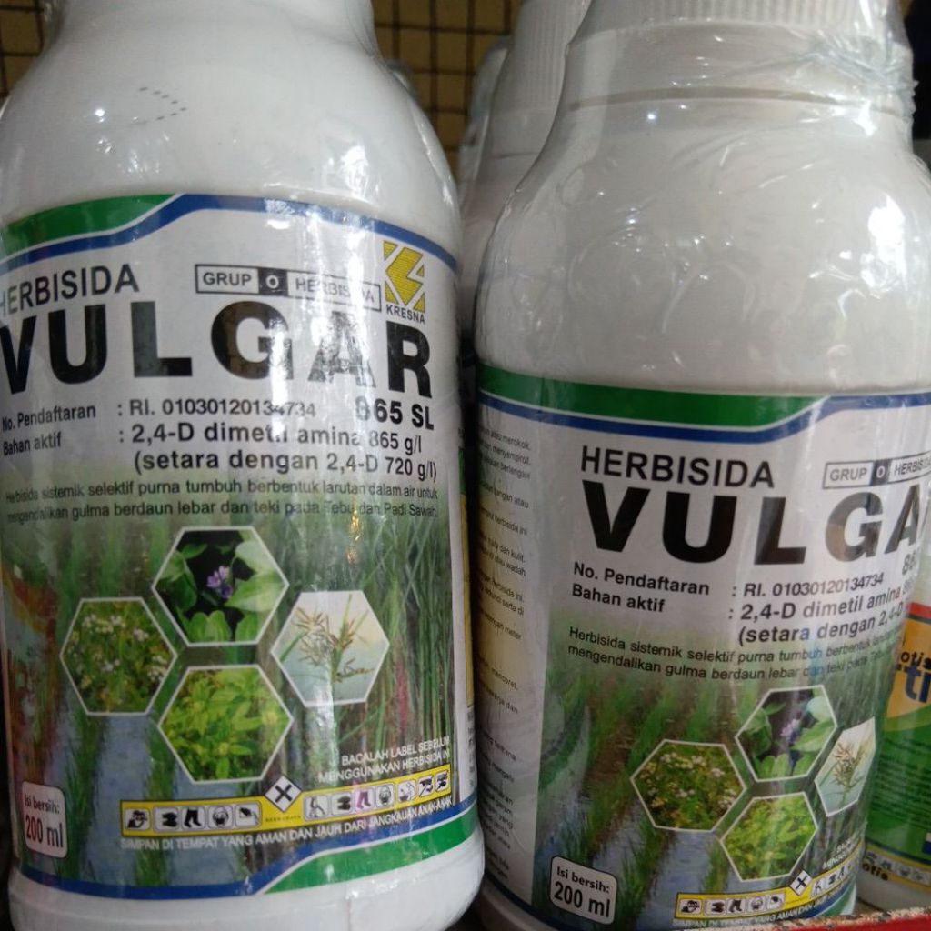Herbisida Vulgar 865 SL 200 ml - Sistemik Selektif untuk Tebu & Padi
