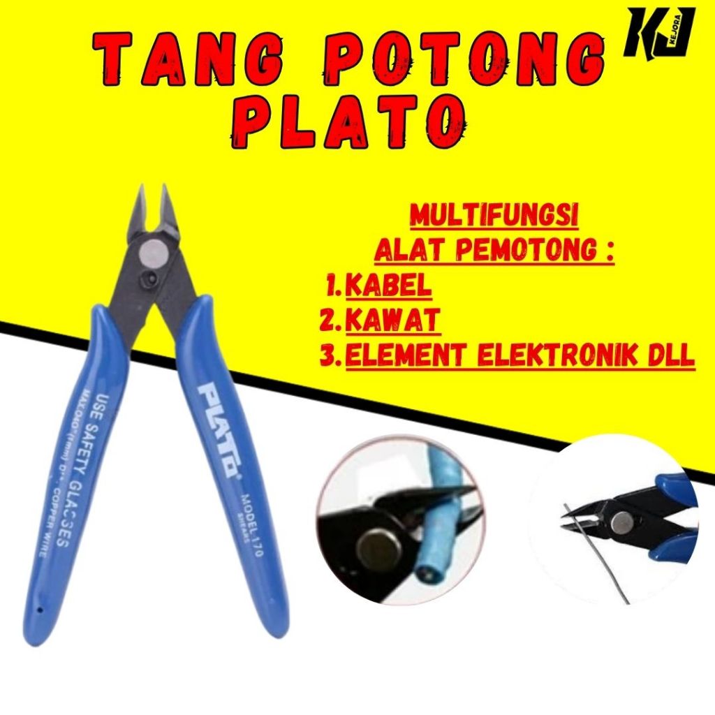 Tang Plato Tang Potong Pemotong Kawat Kabel Kawat Bonsai