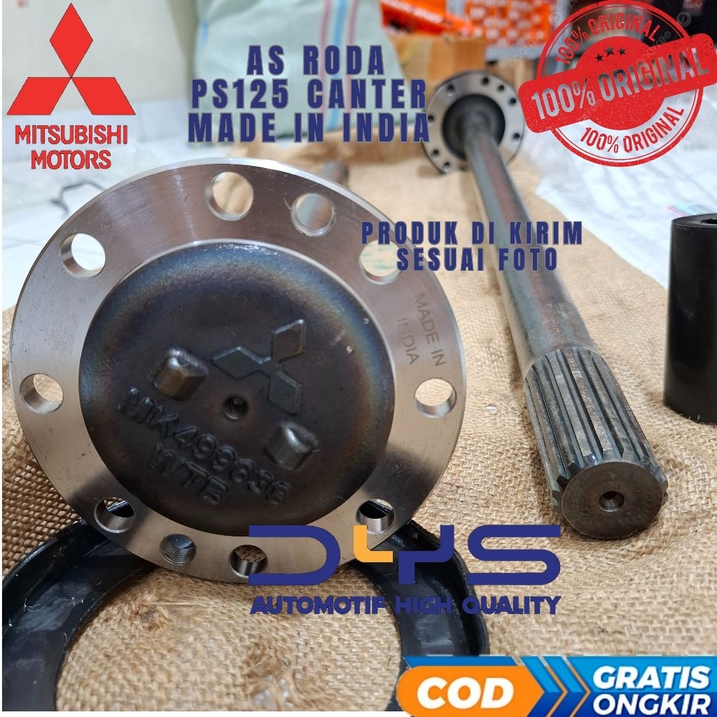 AS RODA BELAKANG MITSUBISHI CANTER PS125 PS 125 MADE IN INDIA ORIGINAL / ASLI
