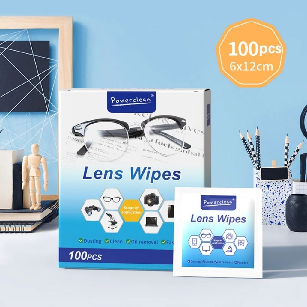 TERMURAH Tisu kacamata anti fogging 100pcs - tisu lap anti kabut embun praktis murah - tisu cleaner 