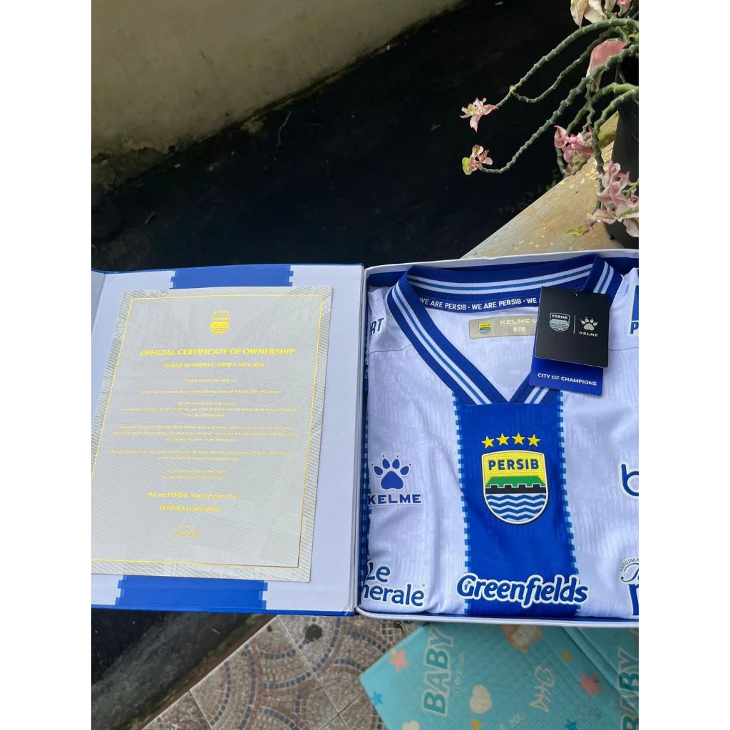 Kelme Jersey Persib Away 2025 Player Issue Boxset