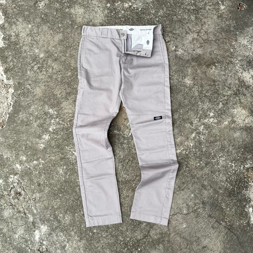 DICKIES 881 - SKINNY STRAIGHT FIT DOUBLE KNEE PANT SILVER