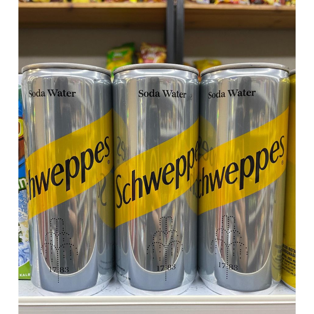 Schweppes Soda water can 250 ml