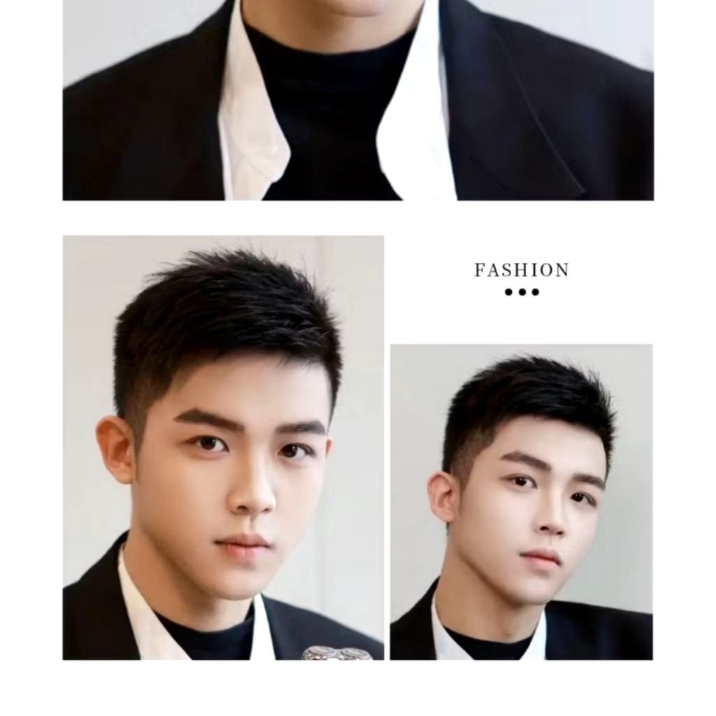 ToupeePria/Wig Penutup Botak dan Uban Pria/Toupee/Topeer/Wig Toupee Pria Korean Bahan Sintetis