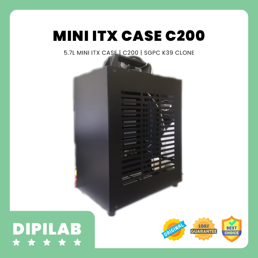 CASING PC MINI ITX 5.7L C200 | SGPC K39 CLONE | MINI ITX CASE | CASE KECIL | CASE ITX | CASE 5.7L | 