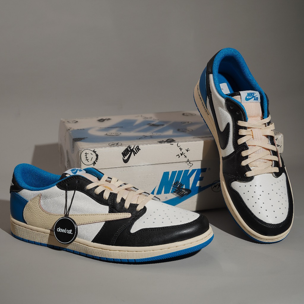 Air Jordan 1 Low Travis Scott X Fragment BNIB RESMI ORIGINAL