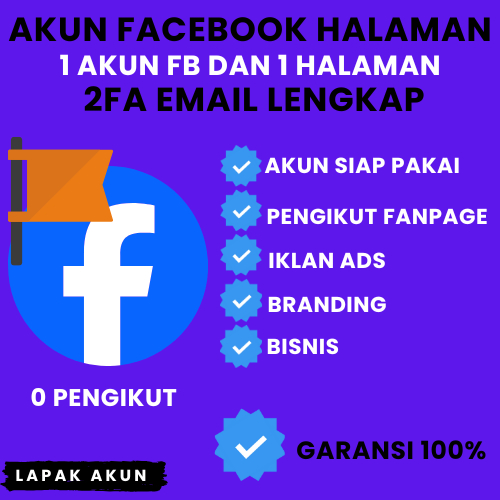 AKUN FB  FANPAGE ATAU 1 HALAMAN 0/RANDOM-1K+ PENGIKUT FP