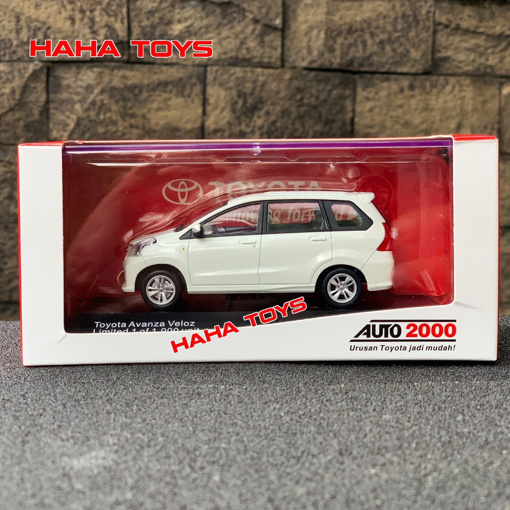Diecast Miniatur Mobil Toyota Avanza Veloz Auto2000 Skala 1:43