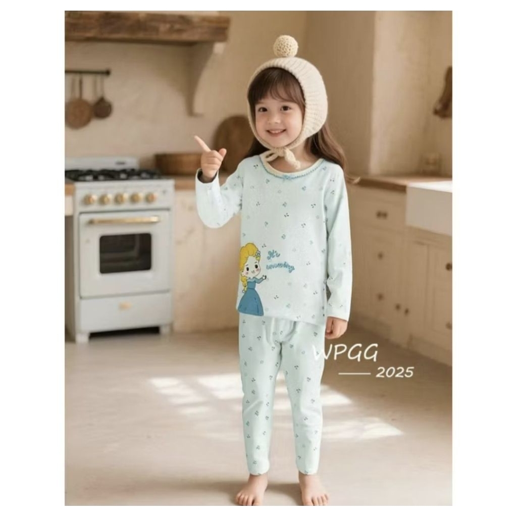 Baju tidur anak perempuan premium umur 6- 9 tahun