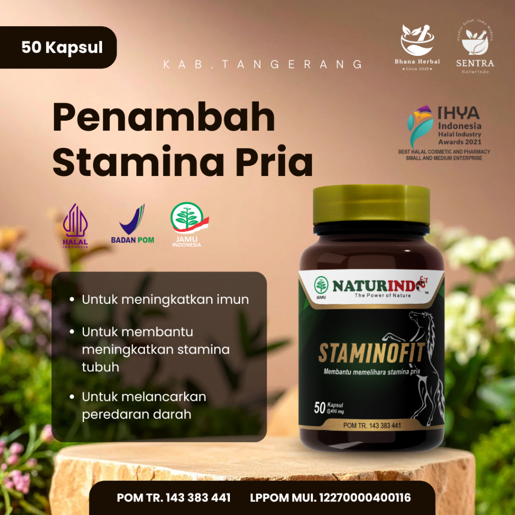 [100% ORIGINAL] Naturindo STAMINOFIT - Bantu Jaga Stamina Pria