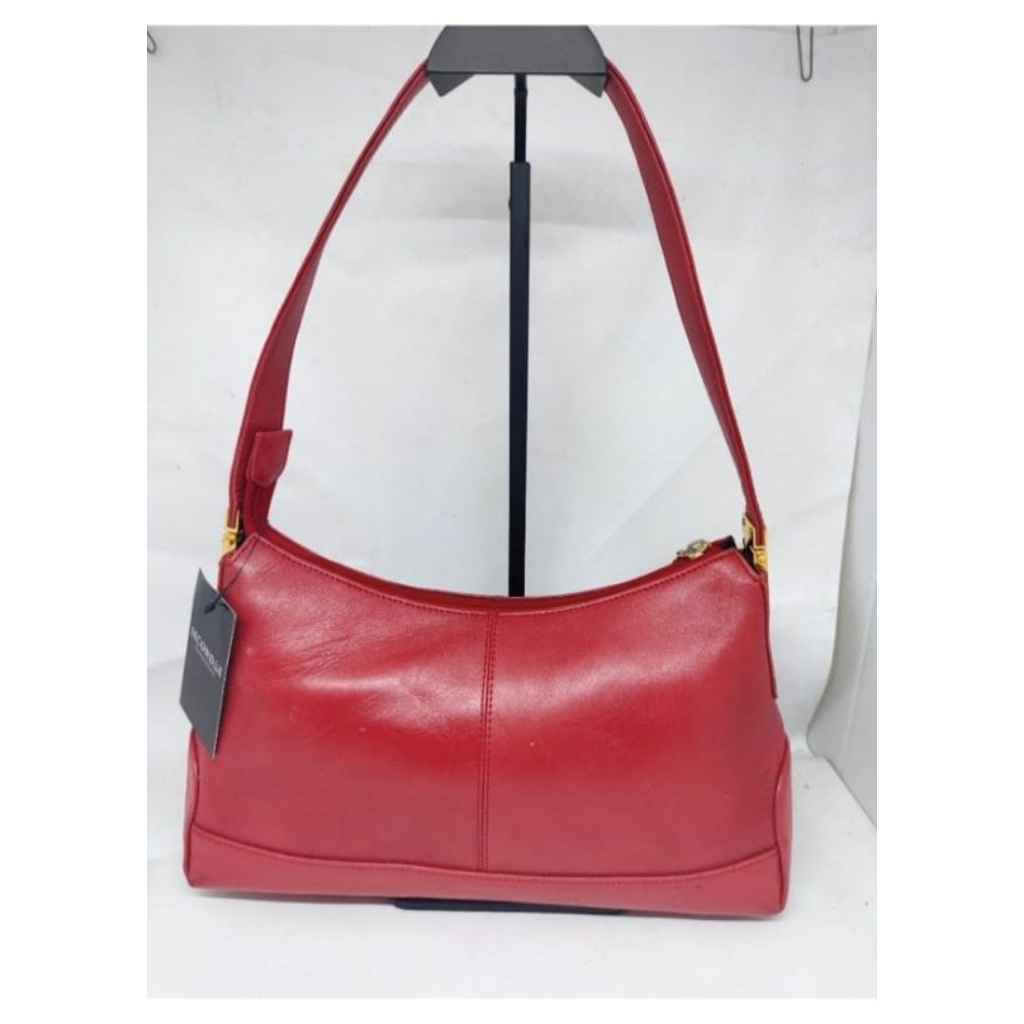 tas kulit merah lasposa shoulder bag tas ketek preloved