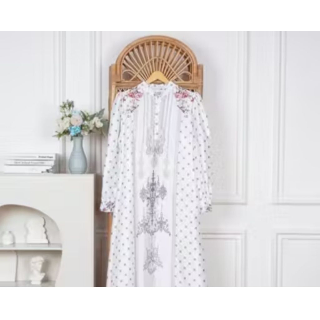+ NJW-Gamis Rohwa Silk/Gamis Silk simple mewah Lebaran 2026 - gaun wanita