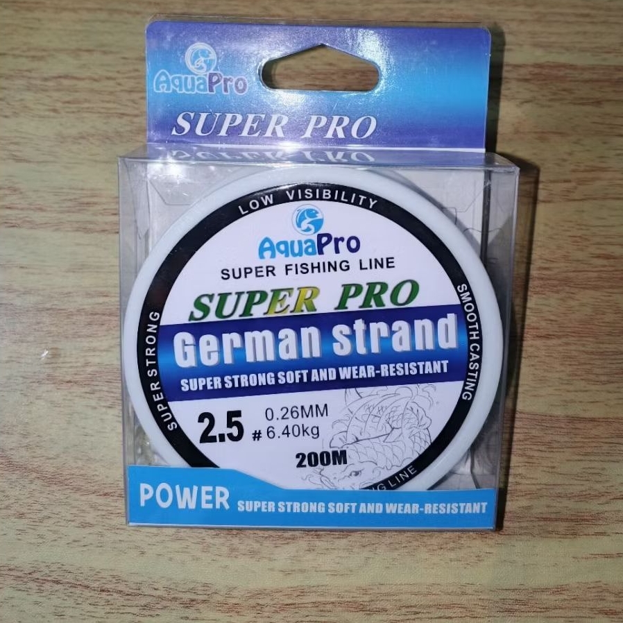 Senar Pancing AQUAPRO Ukuran 0,26-200 meter SuperPro German Strand