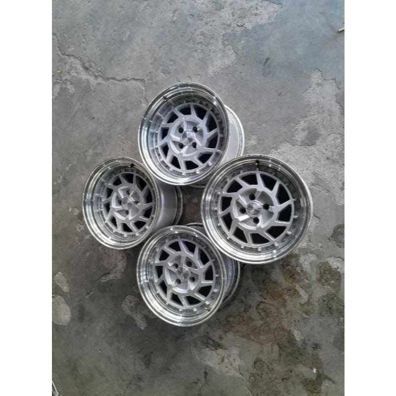 Velg Mobil Bekas Racing Hsr Celong R16 Type Namrole Ring 16 Lebar 8/9 Et 25/30 Baut 4x100