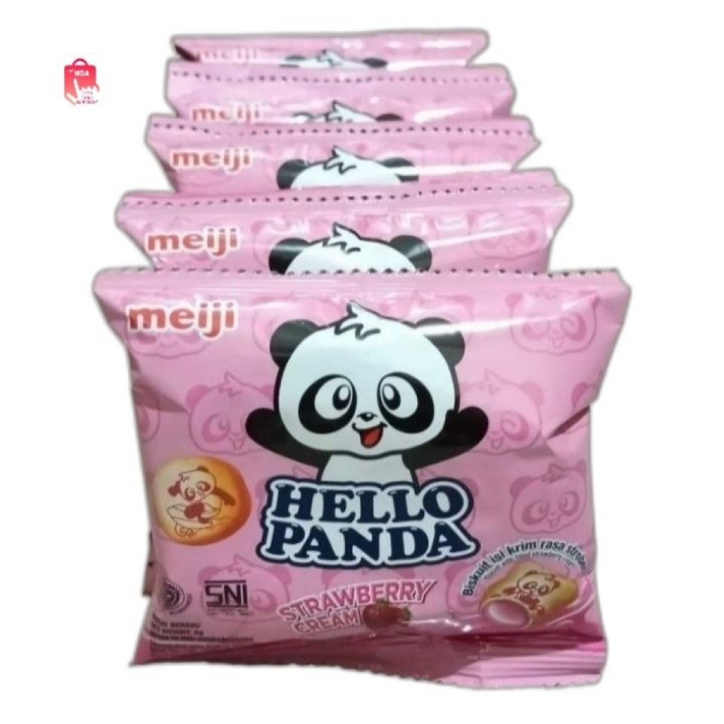 Hello panda coklat dan stroberi jual renceng isi 10 dan ecer satuan