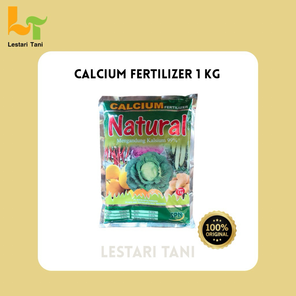 Pupuk Calcium Natural Fertilizer 1 kg - Meningkatkan PH Tanah, Mengatasi Layu, Mencegah Kekurangan K