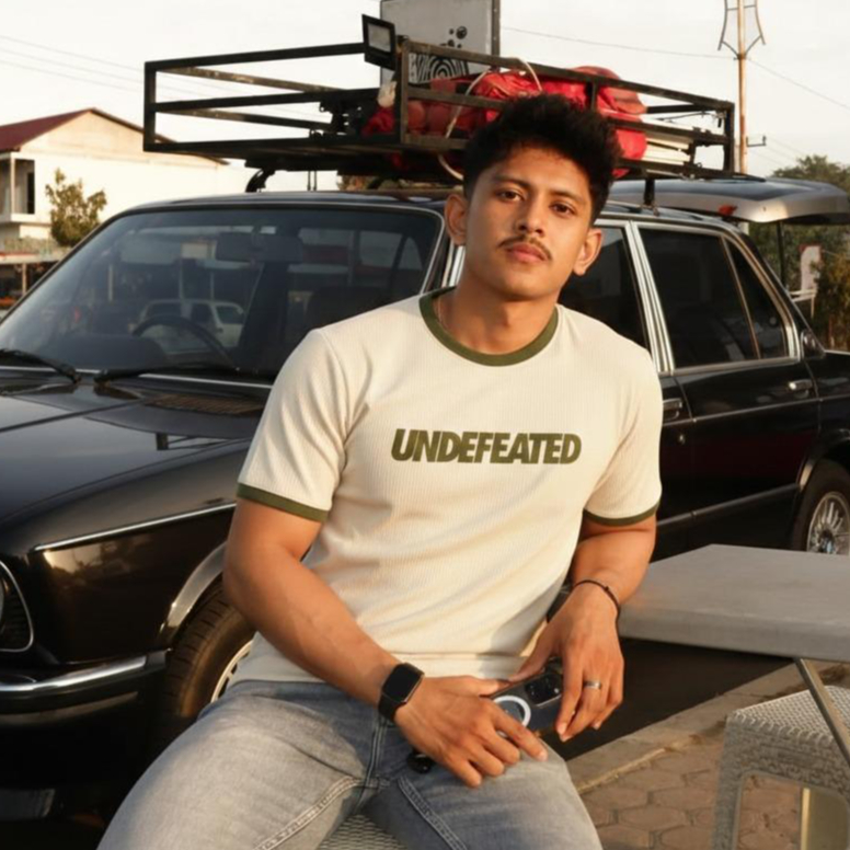 AHKAL UNDEFEATED WAFFLE TSHIRT - KAOS WAFFLE LENGAN PENDEK MODEL KANTONG - KAOS LENGAN PENDEK BAHAN 