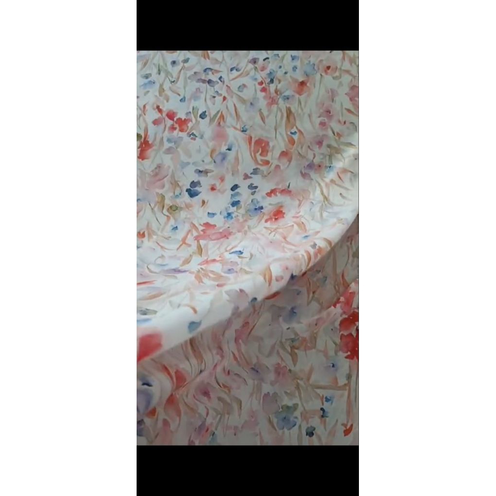 Kain Kebaya Sifon Motif Bunga