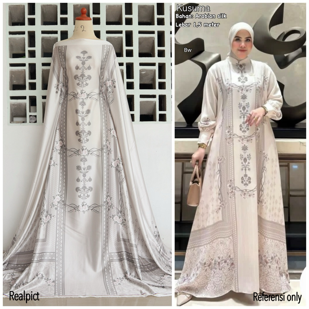 COD kain arabian silk motif nabila | kain motif sultan terbaru per setengah meter | kain sultan moti