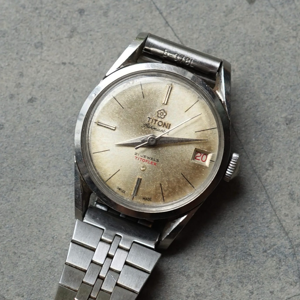 Jam tangen Vintage titoni airmaster titoflex