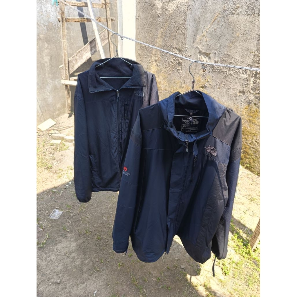 jaket tnf the north face outer inner dobel layer goretex xcr