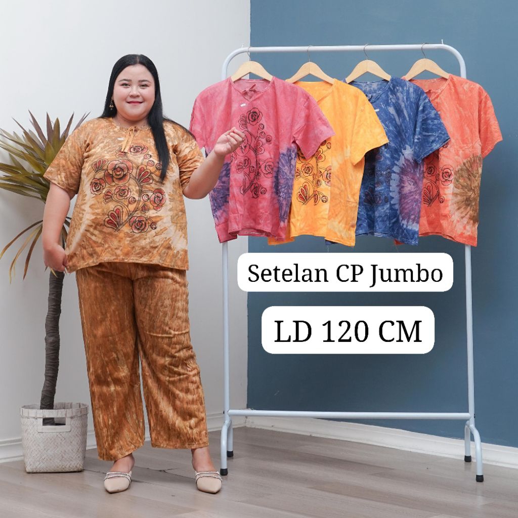 TERBARU // SETELAN CP JUMBO WANITA BAHAN KAOS MOTIF ABSTRAK // BABYDOLL // SETELAN BAHAN KAOS // SET