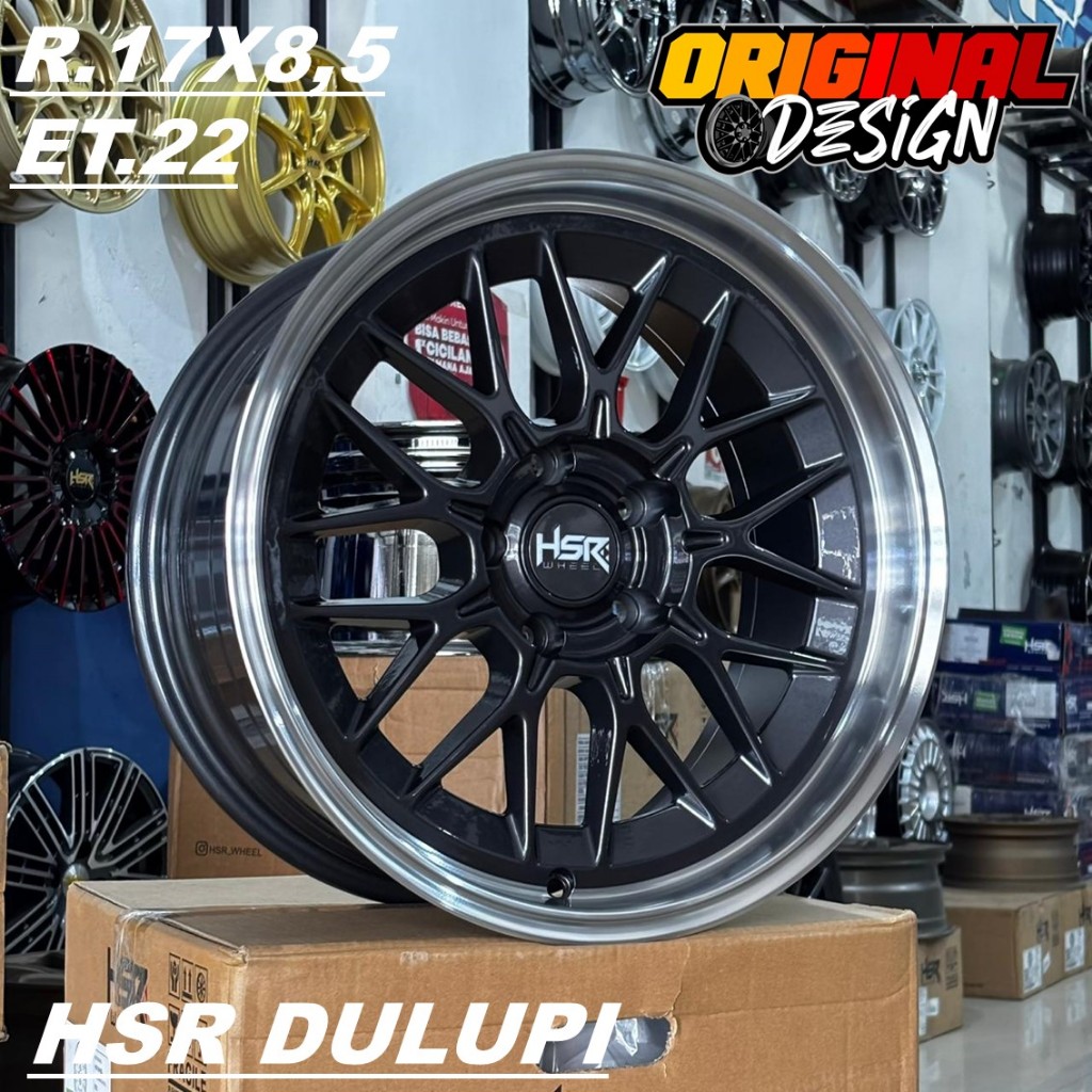 Velg Racing Mobil HRV, CIVIC, BRV, Ring 17 HSR DULUPI R17 Lebar 8,5 Lubang 5