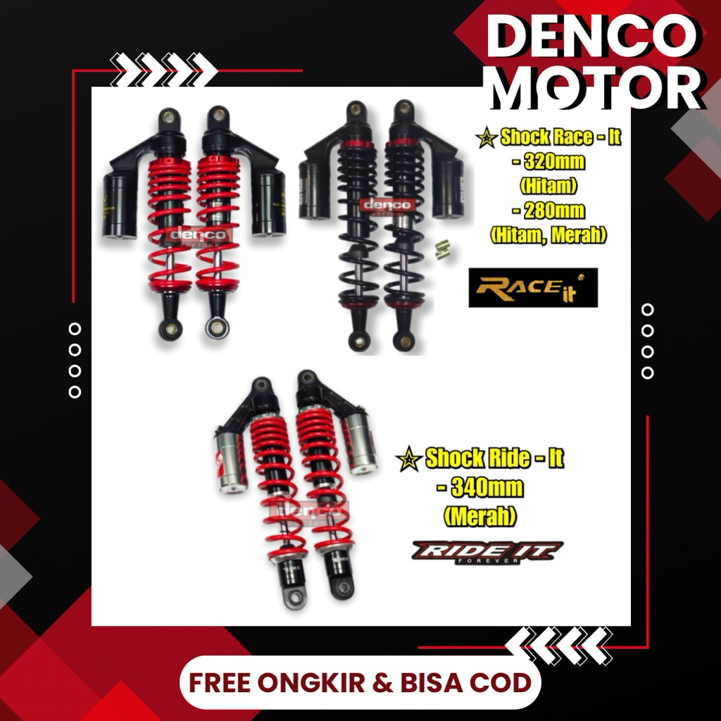 Shock Belakang Tabung Atas Shockbreaker beat  mio vario Belakang tabung atas shock 340 mm supra x 12