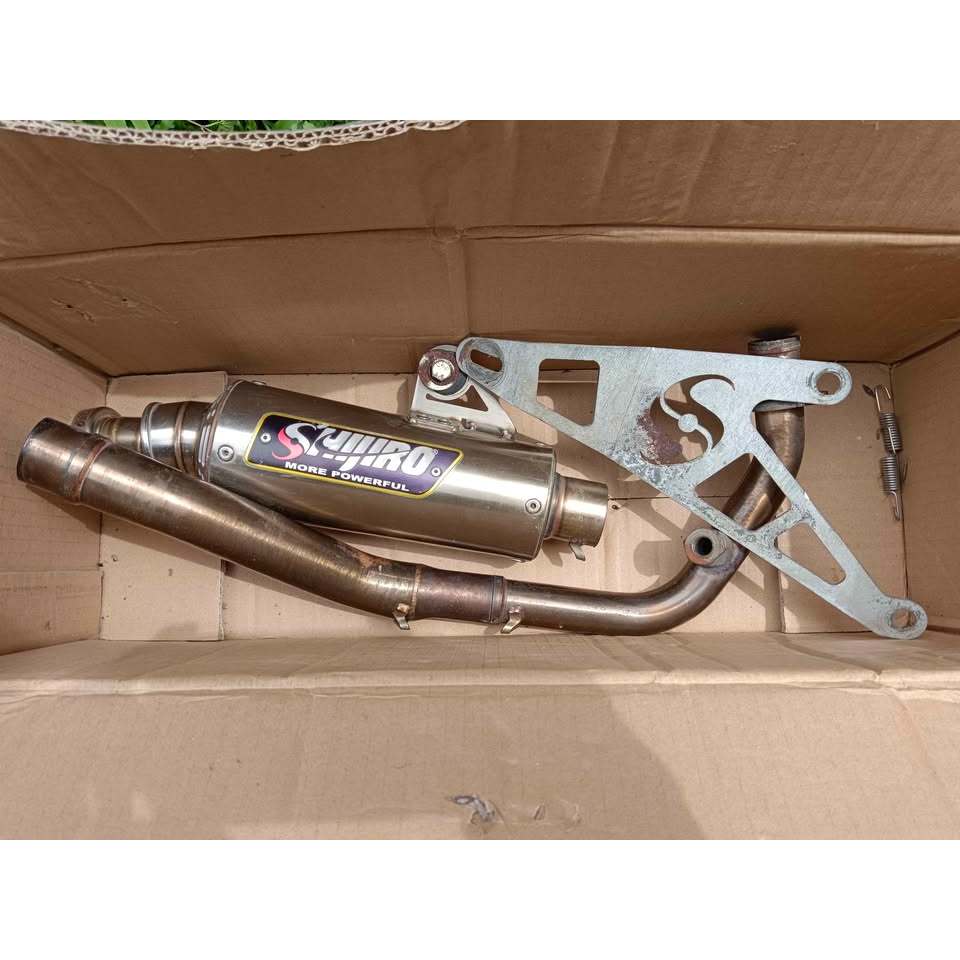 Knalpot Shijiro M3 long inlet 38 Vespa Matic