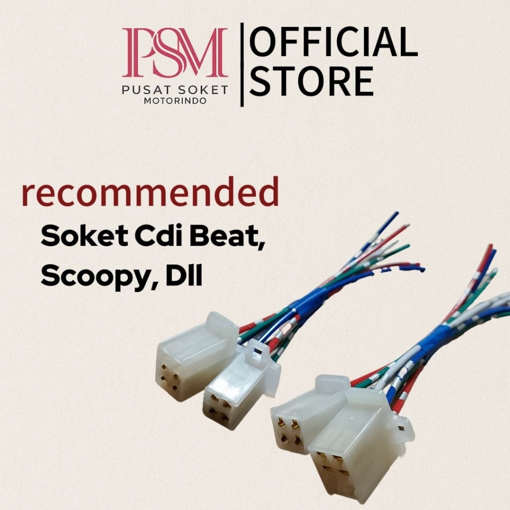Soket CDI Honda Beat Fi, Karbu, Esp, Scoopy | Konektor Cdi Pengapian Motor