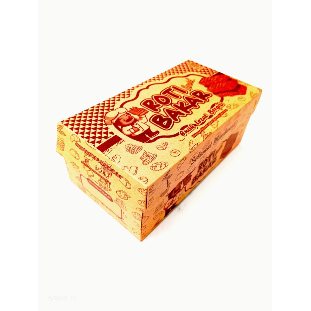 Dus Roti Bakar Bandung Craft Murah isi 100 lembar ukuran 20x9x7 cm