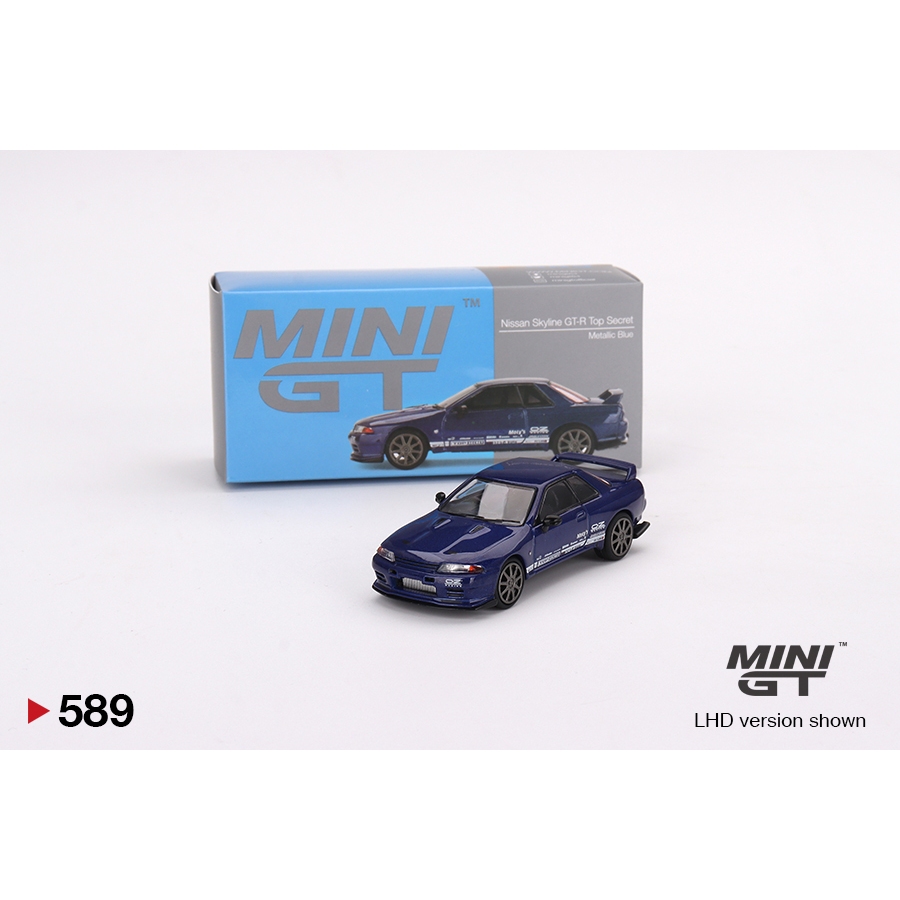 Mini GT #589 Nissan Skyline GT-R Top Secret VR32 Metallic Blue