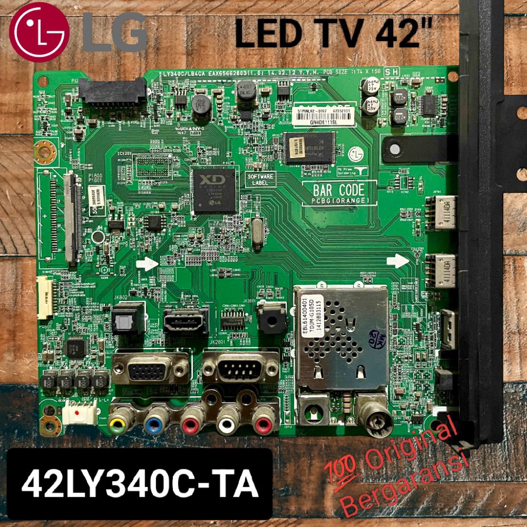 Mainboard TV LG 42LY340C-TA 42" Part TV Mesin LED 42 inch LY340C MB 42 LY340 Original Bergaransi