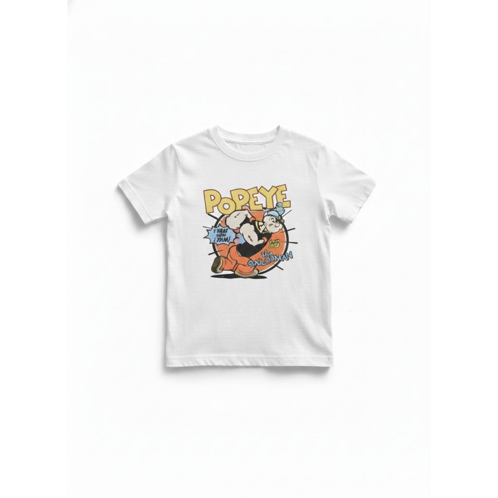 Baju Kaos Anak KIDS Laki Laki  dan Pere,puan Umur 1-8 Tahun Kartun POPEYE