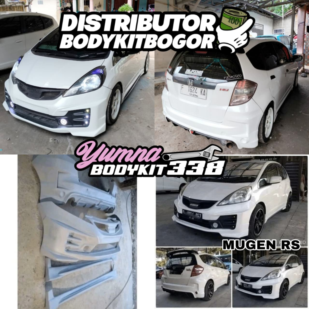 FULL SET BEMPER JAZZ GE8 RS TAHUN 2008 - 2014 MUGEN RS BEMPER DEPAN BELAKANG JAZZ GE8 MUGEN RS