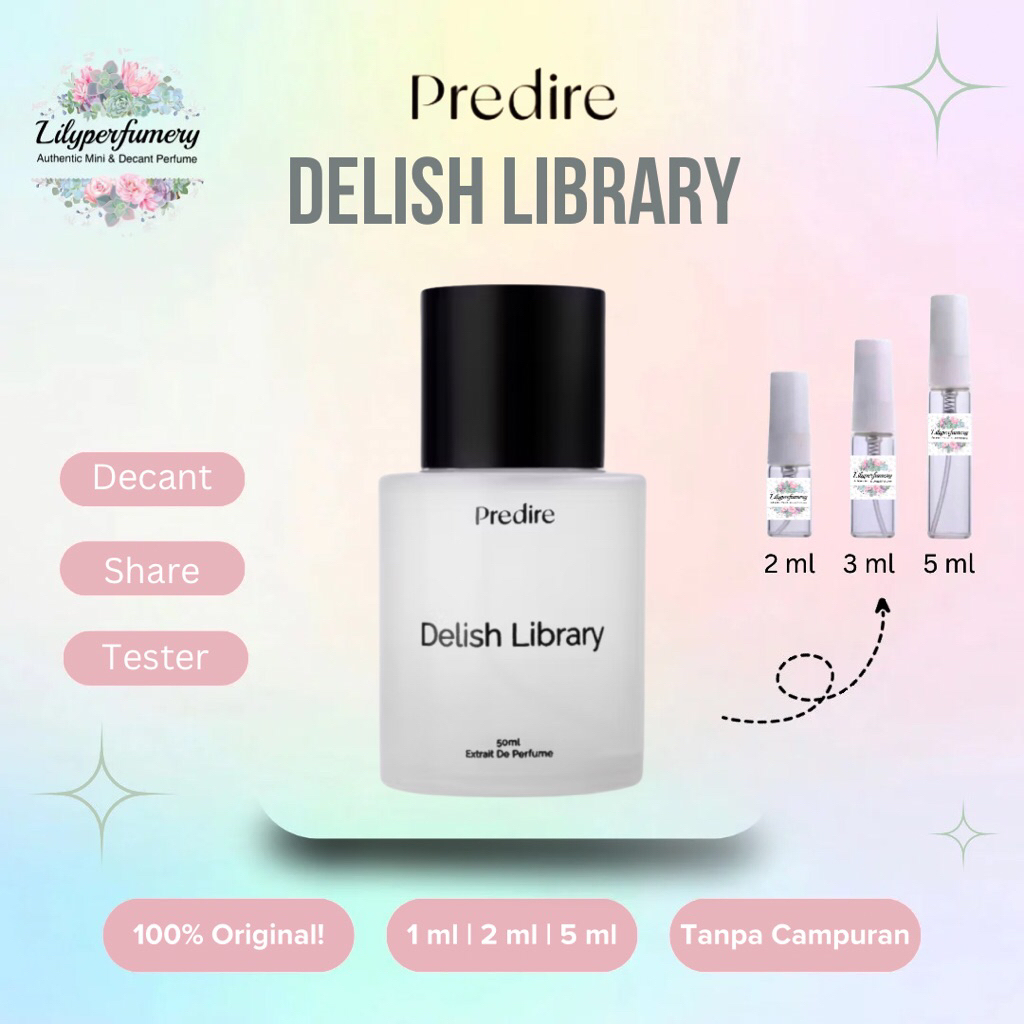 Decant / Share PREDIRE DELISH LIBRARY Extrait de Parfum 1 ml | 2 ml | 5 ml (Authentic Only)