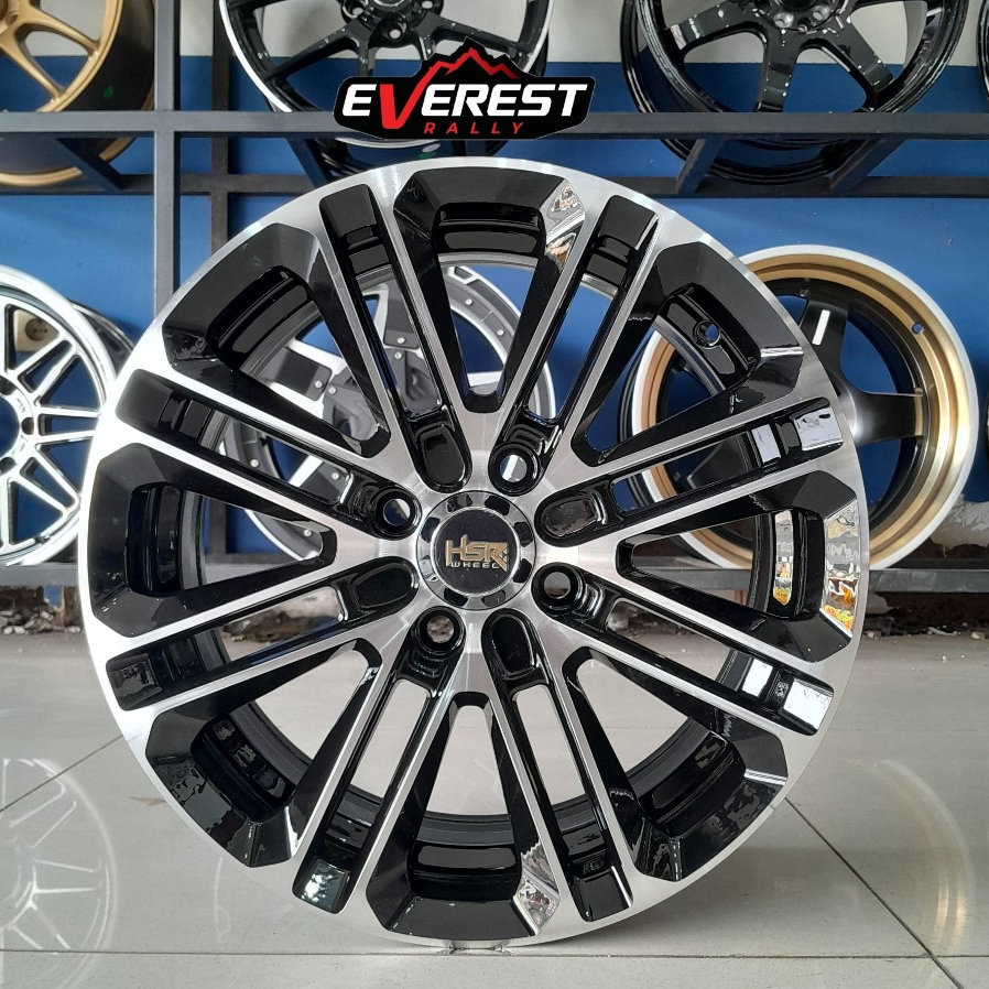Velg Mobil HSR ALKANI R15 Pcd 4x100 Hitam Polish