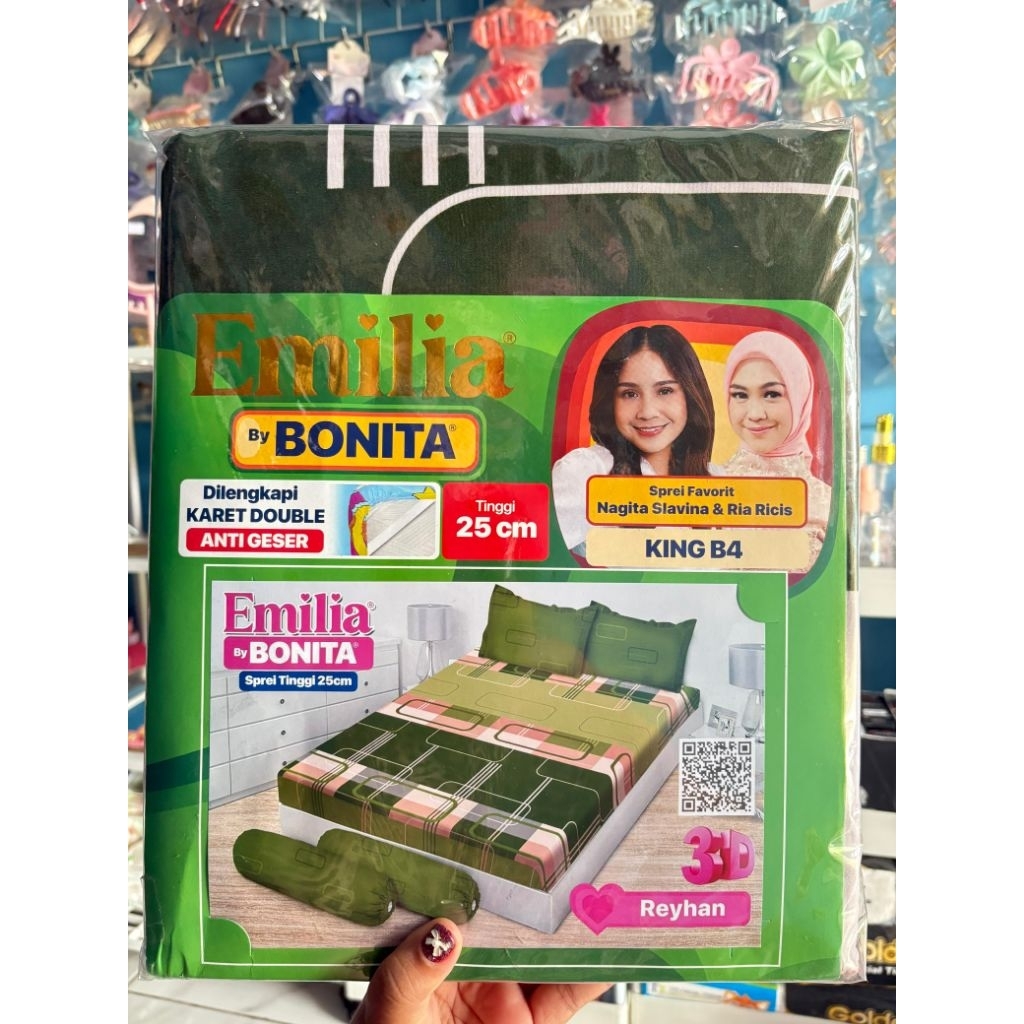 Sprei Bonita 180X200 Bantal 4 Murah Meriah