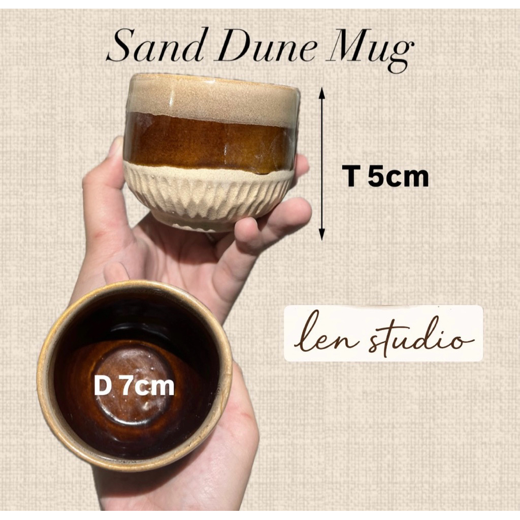 Sand Dune Mug | Mug Ocha ,Teh , Kopi Keramik Grade B 200ml
