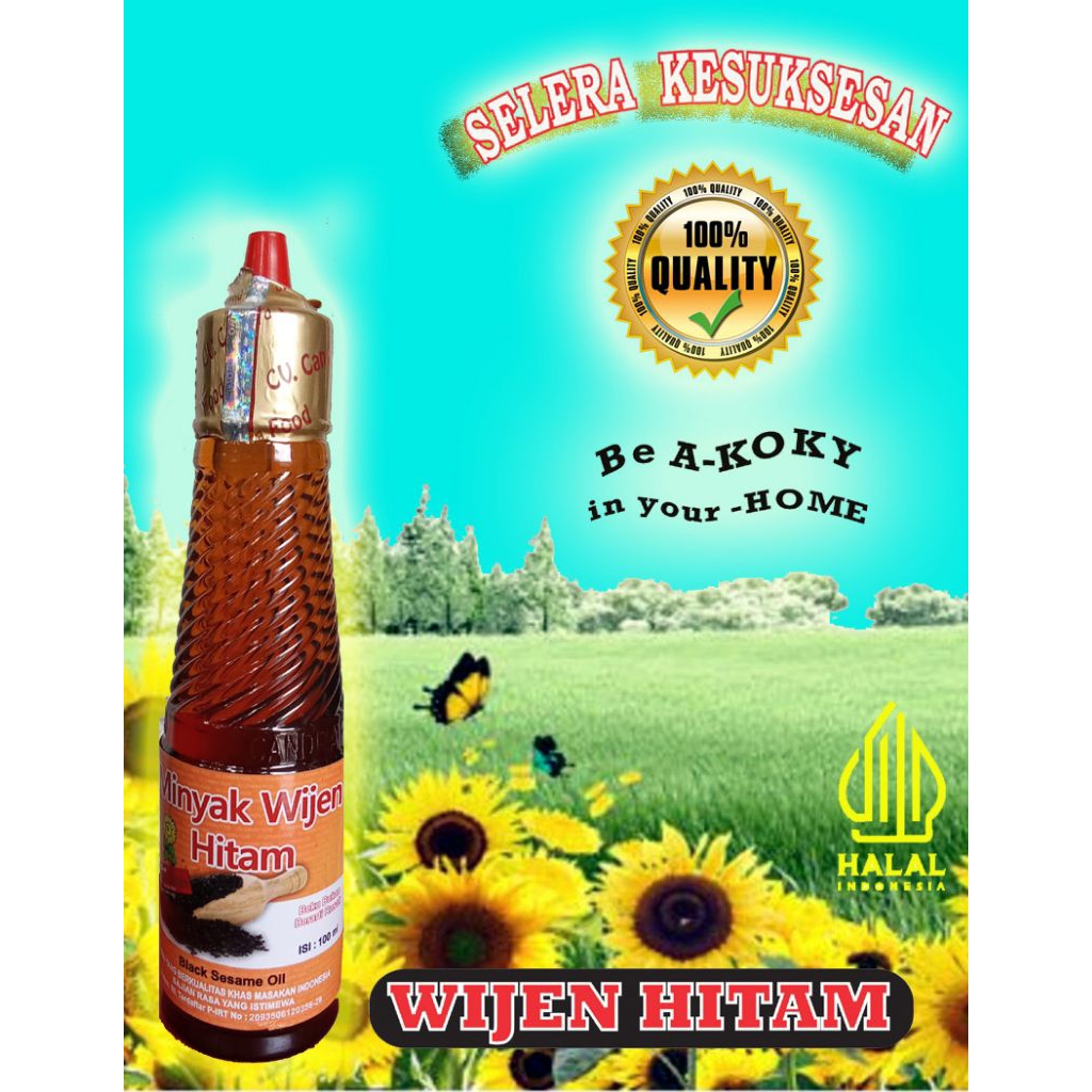 MINYAK WIJEN HITAM BUNGA MATAHARI 135ML