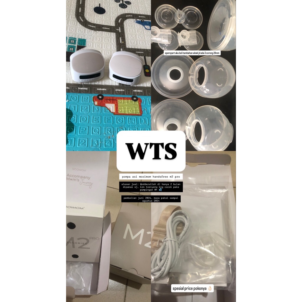 MOOIMOM M2 PRO SECOND | POMPA ASI HANDSFREE | HANDSFREE BREAST PUMP