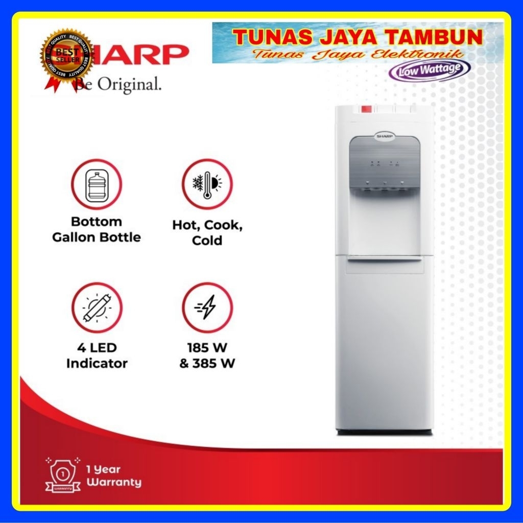 DISPENSER SHAPR SWD 72 EHL / DISPENSER SHARP GALON BAWAH SWD 72EHL BK / SHARP SWD-72EHL-BK