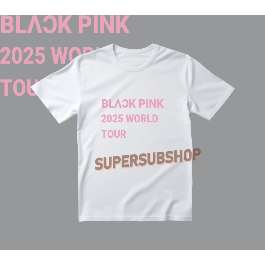 Kaos Kpop Blacpink World Tour 2025 Tshirt Blackpink Merch Blackpink Wolrd Tour 2025