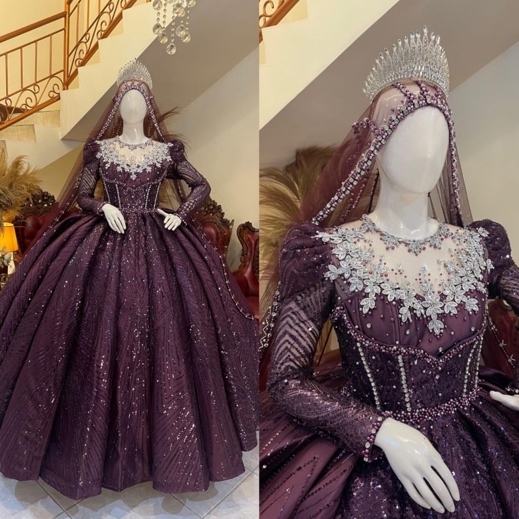 Gaun pengantin Wedding | Gaun pengantin putih | Gaun pengantin mewah elegan