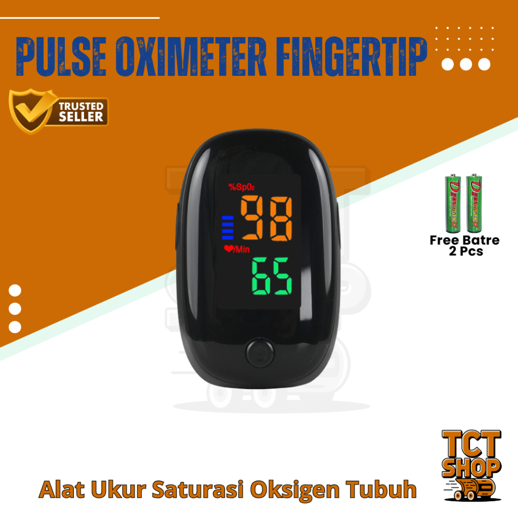 Pulse Oxymeter Fingertip Pengukur Kadar Oksigen Detak Jantung Oximeter - A2 L87/A2 L88