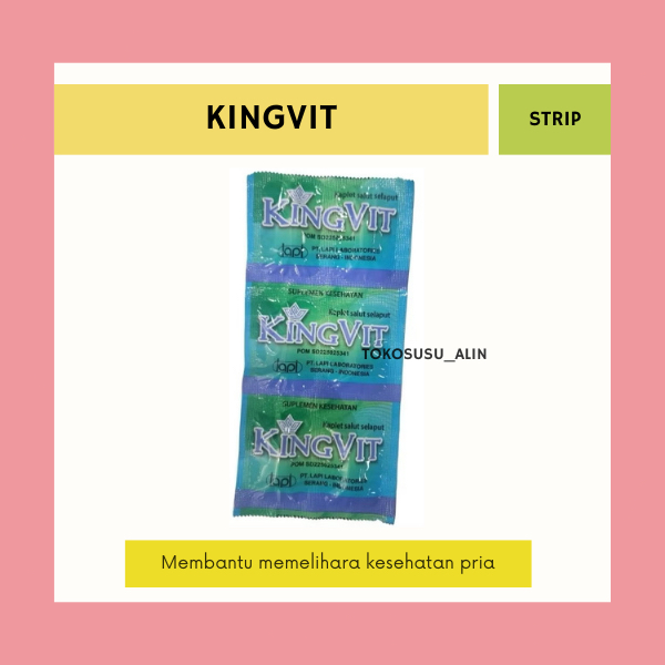 KINGVIT STRIP 6 TABLET / SUPLEMEN KESEHATAN PRIA